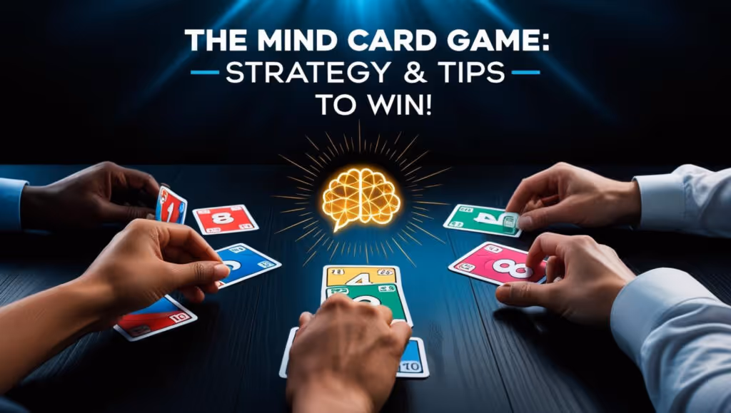 Players arranging cards in The Mind Card Game