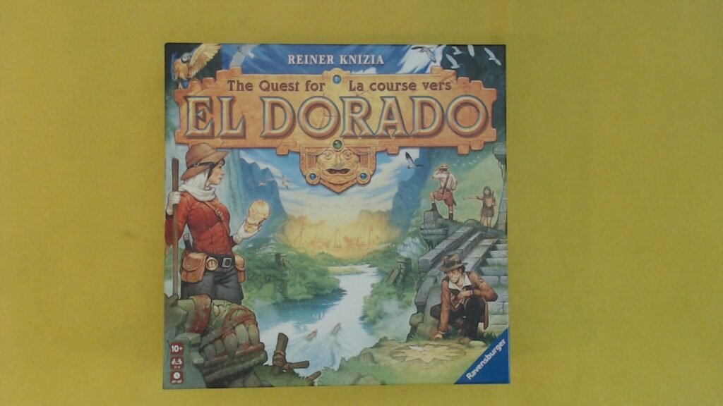 The Quest for El Dorado board game box.