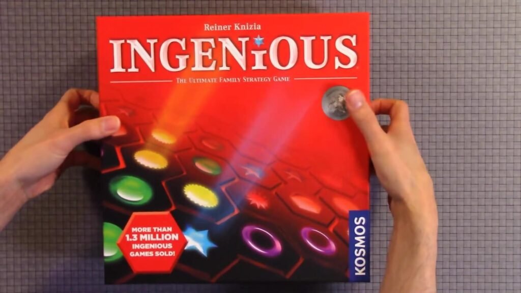 Ingenious game box held by hands.