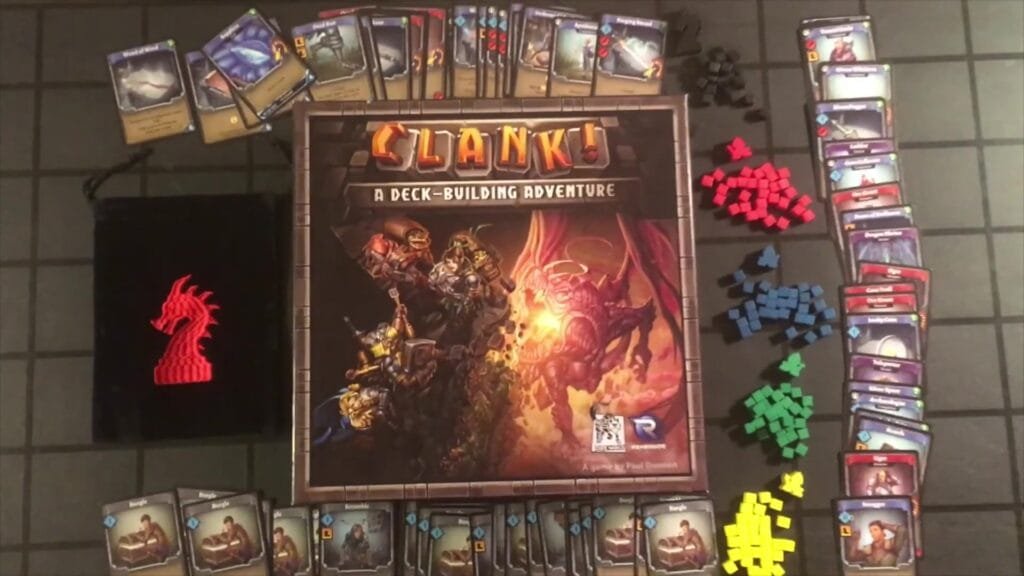 Clank! board game setup